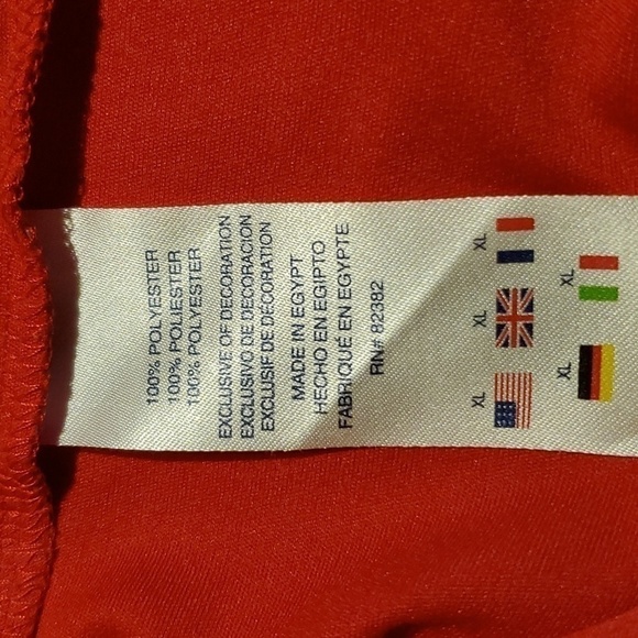 Champion Red Grey Mock Short Sleeve Athletic Top Size XL - Picture 4 of 11